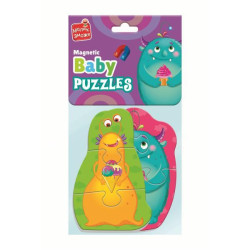 Развивающие пазлы бейби магнитные "Монстрики" пак.27*14см (укр), ТМ Vladi Toys, Украина