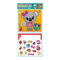 Набір для творчості 4-1. Пушистики та солодощі в пак.24*24см (укр), ТМ Vladi Toys, Україна