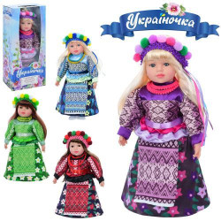 Кукла Украиночка, мягконабивная 47cм, муз.
