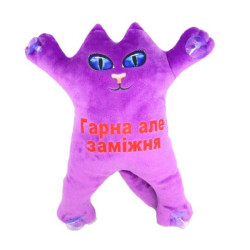 Мягкая игрушка Котик 30см на присосках 