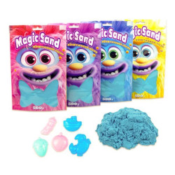 Кінетичний пісок Magic sand у пакеті блакитний, 0,500 кг, пак. 25*14см, ТМ Стратег, Україна