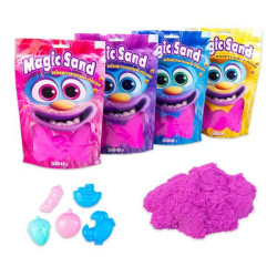 Кінетичний пісок Magic sand у пакеті фіолетовий, 0,500 кг, пак. 24*15см, ТМ Стратег, Україна