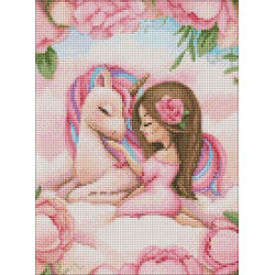 Алмазная мозаика для детей "Сказочная дружба" 30х40см, термопакет, ТМ Идейка, Украина