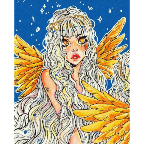 Картина по номерам Супергерои. Сказочный ангел, 40х50см, в термопакете, Идейка (KHO5085)