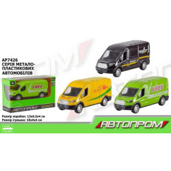 Машина металлическая АВТОПРОМ, в кор. 13*4*11см