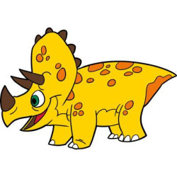 Картина за номерами Дитячі сюжети. Трицератопсік, 25х30см, в термопакеті, ART Craft (15058-AC)