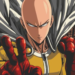 Картина за номерами Супергерої. One-Punch Man, 40х40см, в термопакеті, ART Craft (16083-AC)