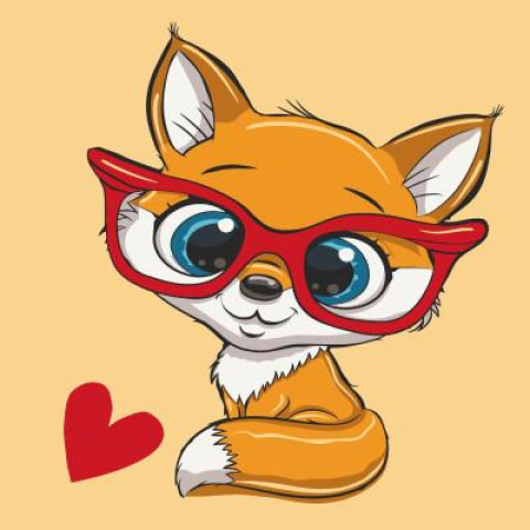 Картина за номерами Дитячі сюжети. Лисеня, 30х30см, в термопакеті, ART Craft (15086-AC)