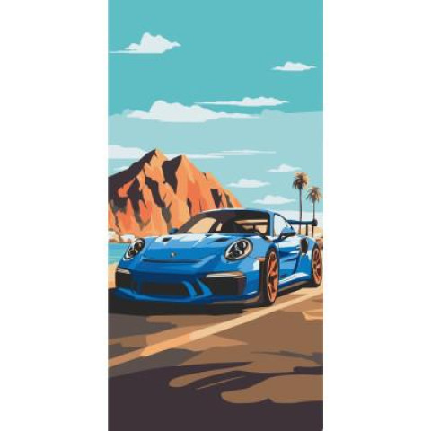 Картина за номерами Транспорт. Sports car, 40х80см, в термопакеті, ART Craft (12503-AC)