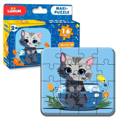 Пазл Максі-пазл Котик 1 в кор. 10 * 17 * 5см. ТМ Ludum, Україна, арт: ME5032-02