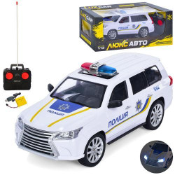 Машина р/в, 1:12, 32см, поліція, гумові колеса, світло, акумулятор, USB-зарядне, кор. 46*19*18см , арт: M5011