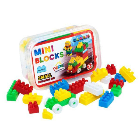 Конструктор Mini Blocks №7 50 деталей у кор. 15*10*6см, ТМ BAMSIC, Україна, арт: 116/7