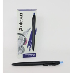 Ручка олій. автомат. Hiper Black Jet 0,7 мм, синя, ЦІНА ЗА УП. 10ШТ, ст: HA-130BJсиня
