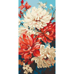 Картина за номерами Квіти. Жоржини, 40х80см, в термопакеті, ART Craft (13070-AC)