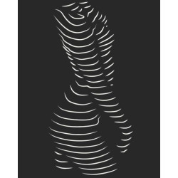 Картина по номерам Люди. Соблазнительнй силуэт, 40х50см, в термопакете, ART Craft (10117-AC)