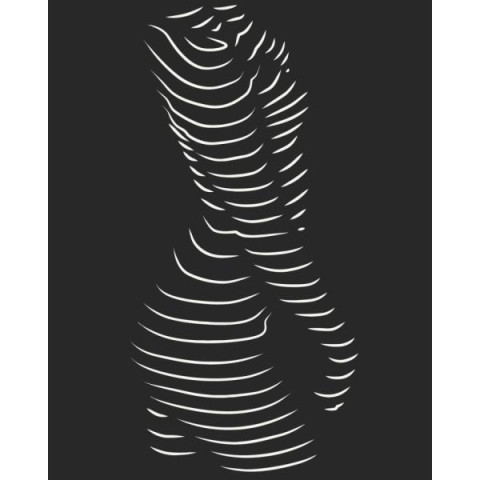 Картина за номерами Люди. Спокусливий силует, 40х50см, в термопакеті, ART Craft (10117-AC)