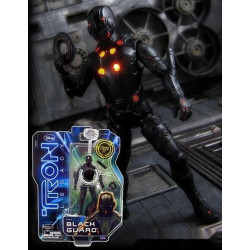 Игрушка Подвижная фигурка Black Guard из фильма Трон, которая светится на подставке (9,5см), на планш. 20*8см, арт: 39000-6014130-Tron-002