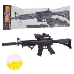 Автомат, батар., лазер, кульки, пак. 58*19*7см, ст.: M4-2