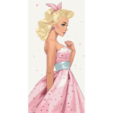 Картина за номерами Люди. Жіноча ніжність, 40х80см, в термопакеті, ART Craft (10119-AC)