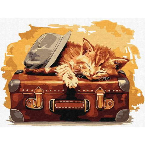 Картина по номерам Животные. Готов к путешествию, 30х40см, в термопакете, Идейка (KHO6613)