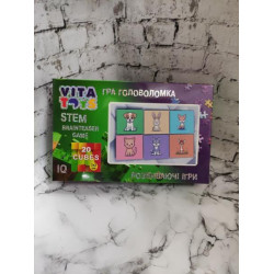 Іграшка дитяча "Кубики кольорові" Звірятка, в кор. 22*14*4см, ТМ VITA TOYS, Україна, арт: VTK0001