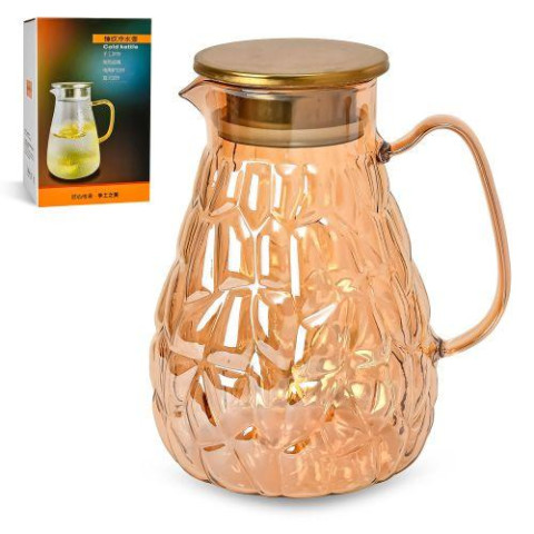 Графін скляний з кришкою 1,8л   арт: R92769-G
