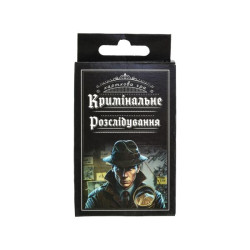 Карточная игра ТМ Стратег, Украина, арт: 30418S, Уголовное расследование, развлекательная на украинском языке
