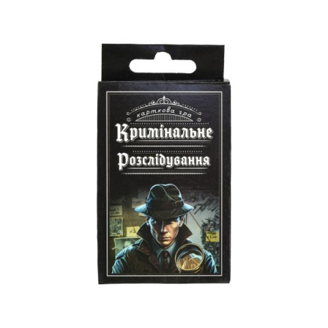 Карткова гра ТМ Стратег, Україна, арт: 30418S, Кримінальне розслідування, розважальна українською мовою