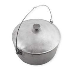 Казан алюмінієвий з дужкою та кришкою 5.0л  арт: УК-К6.0