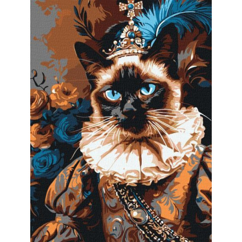 Картина за номерами Тварини. Стиль ренесансу, 30х40см, в термопакеті, Идейка (KHO6633)