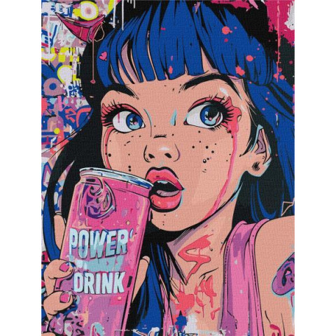 Картина по номерам Супергерои. Энергия цвета, 30х40см, в термопакете, Идейка (KHO8457)