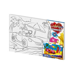 Картина за номерами Coloring by numbers Дитячі сюжети. Серія 2, 21х31см, в термопакеті, Danko Toys (CBN-02-06)