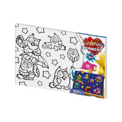 Картина за номерами Coloring by numbers Дитячі сюжети. Серія 2, 21х31см, в термопакеті, Danko Toys (CBN-02-07)