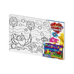 Картина за номерами Coloring by numbers Дитячі сюжети. Серія 2, 21х31см, в термопакеті, Danko Toys (CBN-02-08)