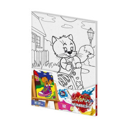 Картина за номерами Coloring by numbers Дитячі сюжети. Серія 2, 21х31см, в термопакеті, Danko Toys (CBN-02-10)