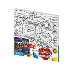 Картина за номерами Coloring by numbers Дитячі сюжети. Серія 1, 21х31см, в термопакеті, Danko Toys (CBN-01-01)