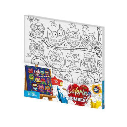 Картина за номерами Coloring by numbers Дитячі сюжети. Серія 1, 21х31см, в термопакеті, Danko Toys (CBN-01-03)