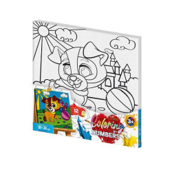 Картина за номерами Coloring by numbers Дитячі сюжети. Серія 1, 21х31см, в термопакеті, Danko Toys (CBN-01-05)