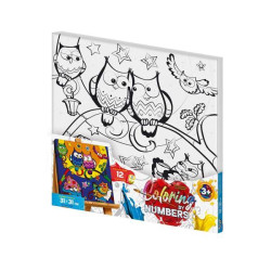Картина за номерами Coloring by numbers Дитячі сюжети. Серія 1, 21х31см, в термопакеті, Danko Toys (CBN-01-08)