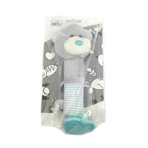 Брязкальце-пищалка Ведмедик, на планші. 22*12см, ТМ Tulilo, Польща, арт: 9395