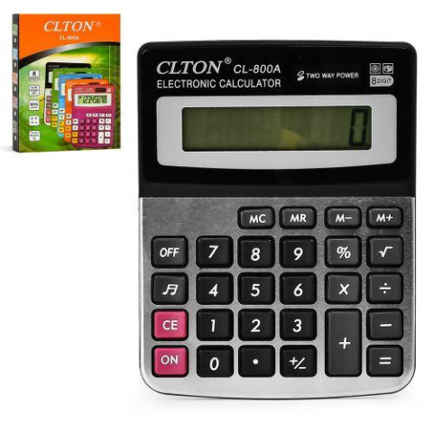 Калькулятор Clton (8р), в кор.14*11*2см 