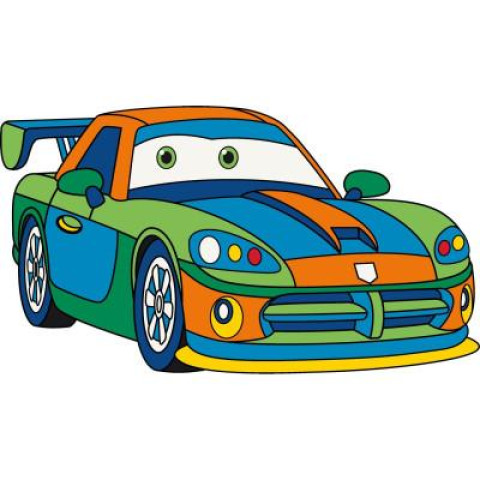 Картина за номерами Дитячі сюжети. Спортивна машинка, 25х30см, в термопакеті, ART Craft (15119-AC)