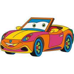 Картина за номерами Дитячі сюжети. Кабріолетик, 25х30см, в термопакеті, ART Craft (15121-AC)