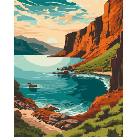 Картина за номерами Пейзаж. Тихий берег, 40х50см, в термопакеті, ART Craft (11034-AC)