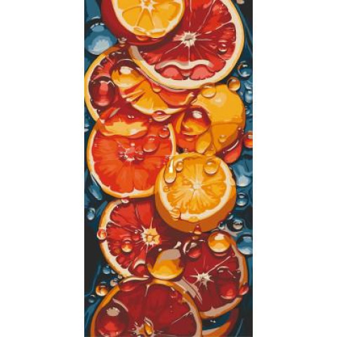 Картина по номерам Натюрморты. Сочный цитрус, 40х80см, в термопакете, ART Craft (13091-AC)
