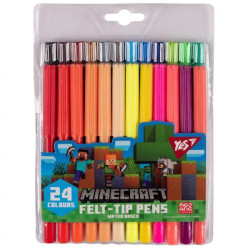Фломастери 24 кольори "Minecraft". 16*13*2см ТМ Yes, Україна, арт: 650554