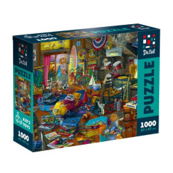 Пазли Puzzle De.tail. Дитяча кімната 1000 деталей (укр), кор. см, ТМ Vladi Toys, Україна, арт: DT1000-09