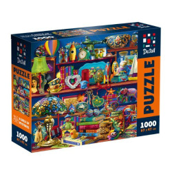 Пазли Puzzle De.tail. Поличка загадок. 1000 деталей (укр), в кор. см, ТМ Vladi Toys, Україна, арт: DT1000-10