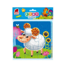 Мягкие пазлы Foam puzzles 2in1 "Farm", комн. , ТМ Vladi Toys, Украина, арт: RK6050-04