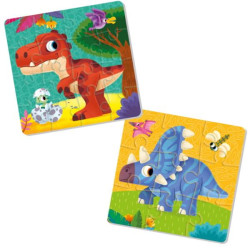 Мягкие пазлы Foam puzzles 2in1 "Dinozaurs", комн. , ТМ Vladi Toys, Украина, арт: RK6050-06